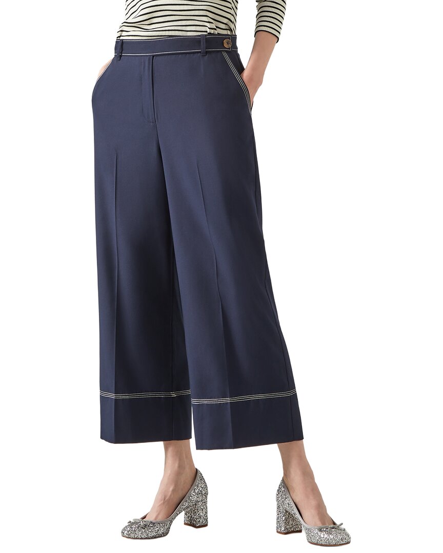 Lk Bennett Sophia Trouser In Blue
