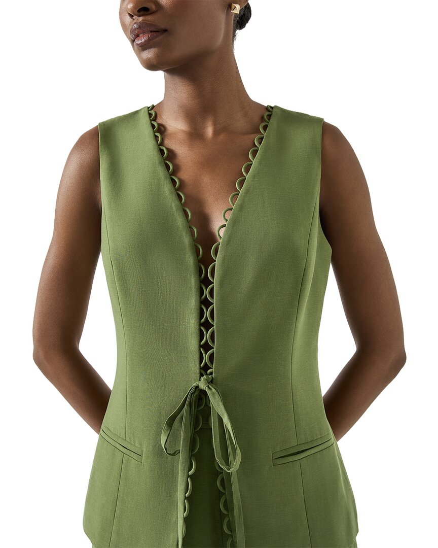Lk Bennett Frances Jacket In Green
