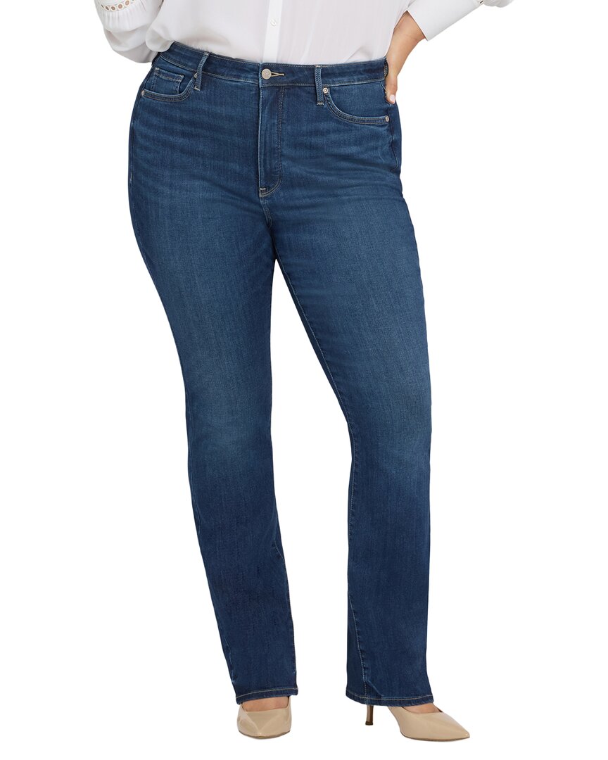 Nydj Plus Billie High-rise Vintage Lapis Bootcut Jean In Blue