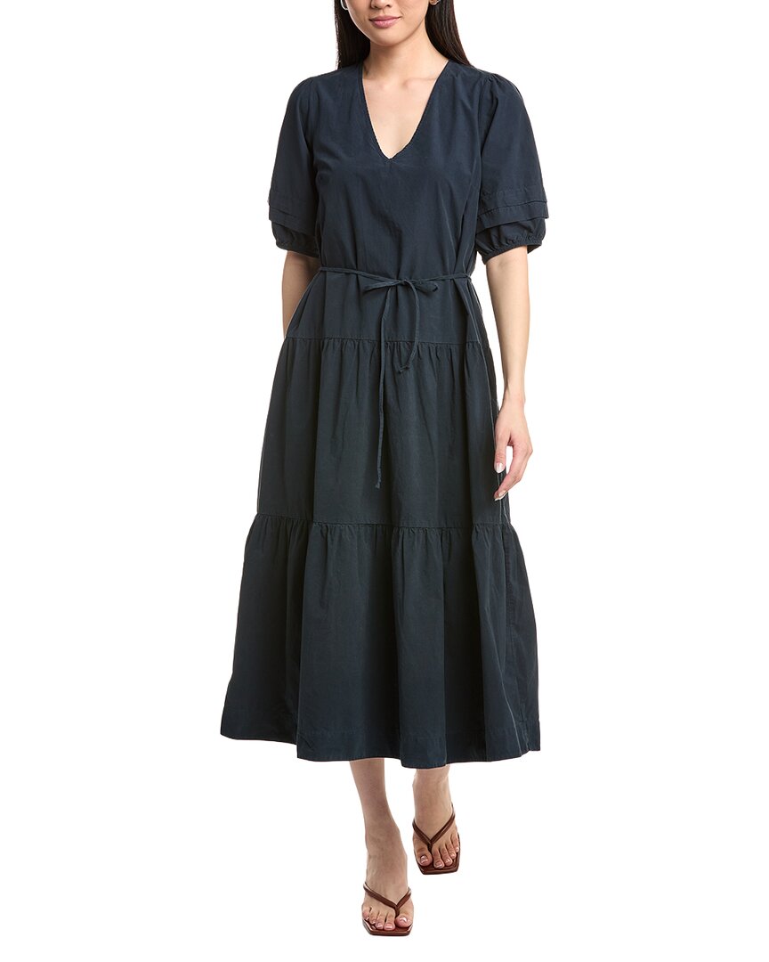 Nation Ltd Adele Midi Dress In Navy