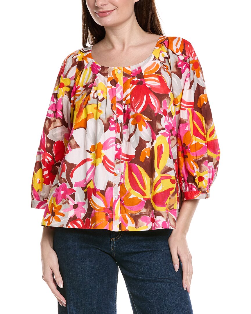Frances Valentine Zoe Top In Brown