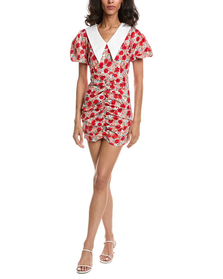 To My Lovers Floral Print Mini Dress In Red