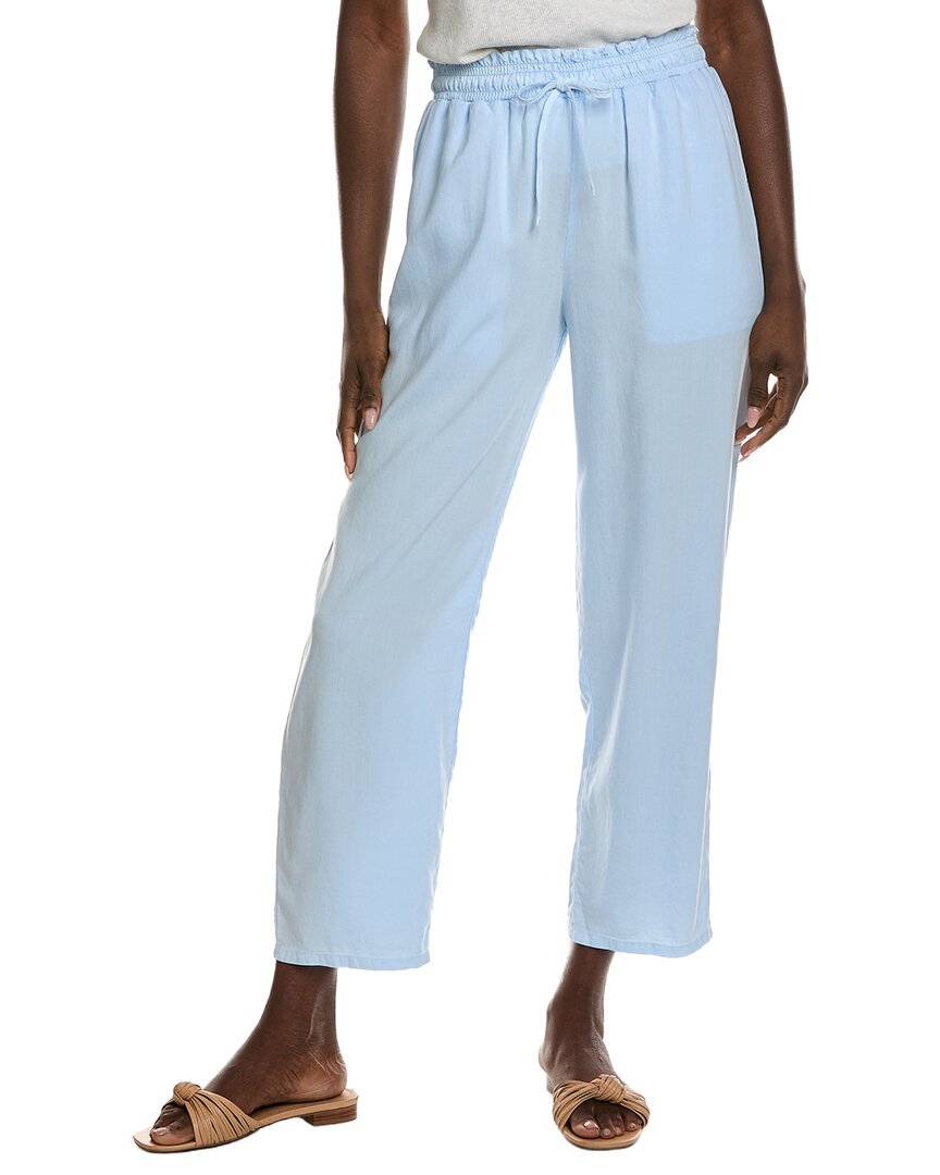 Bella Dahl Smocked Waist Trousers In Blue