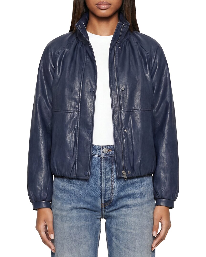 Avec Les Filles High Funnel Neck Balloon Bomber Jacket
