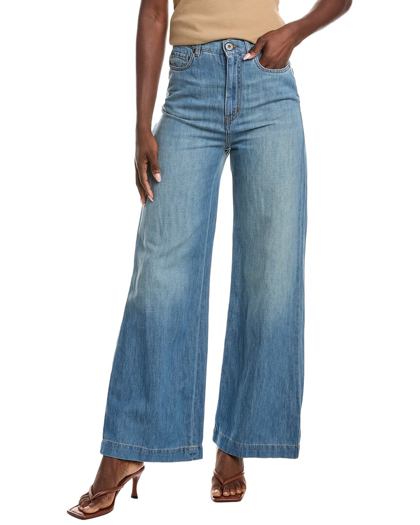 Max Mara Studio Volpino Straight Jean In Blue