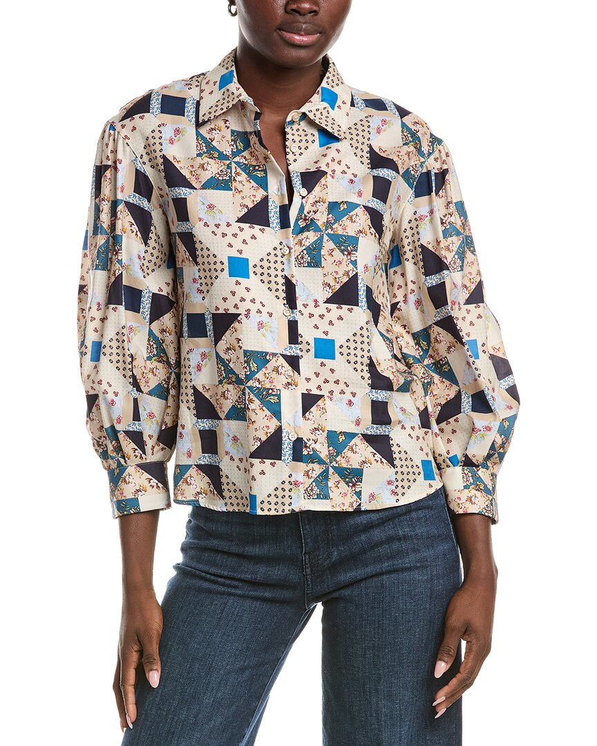 Max Mara Weekend Mescal Print Blouse In Brown