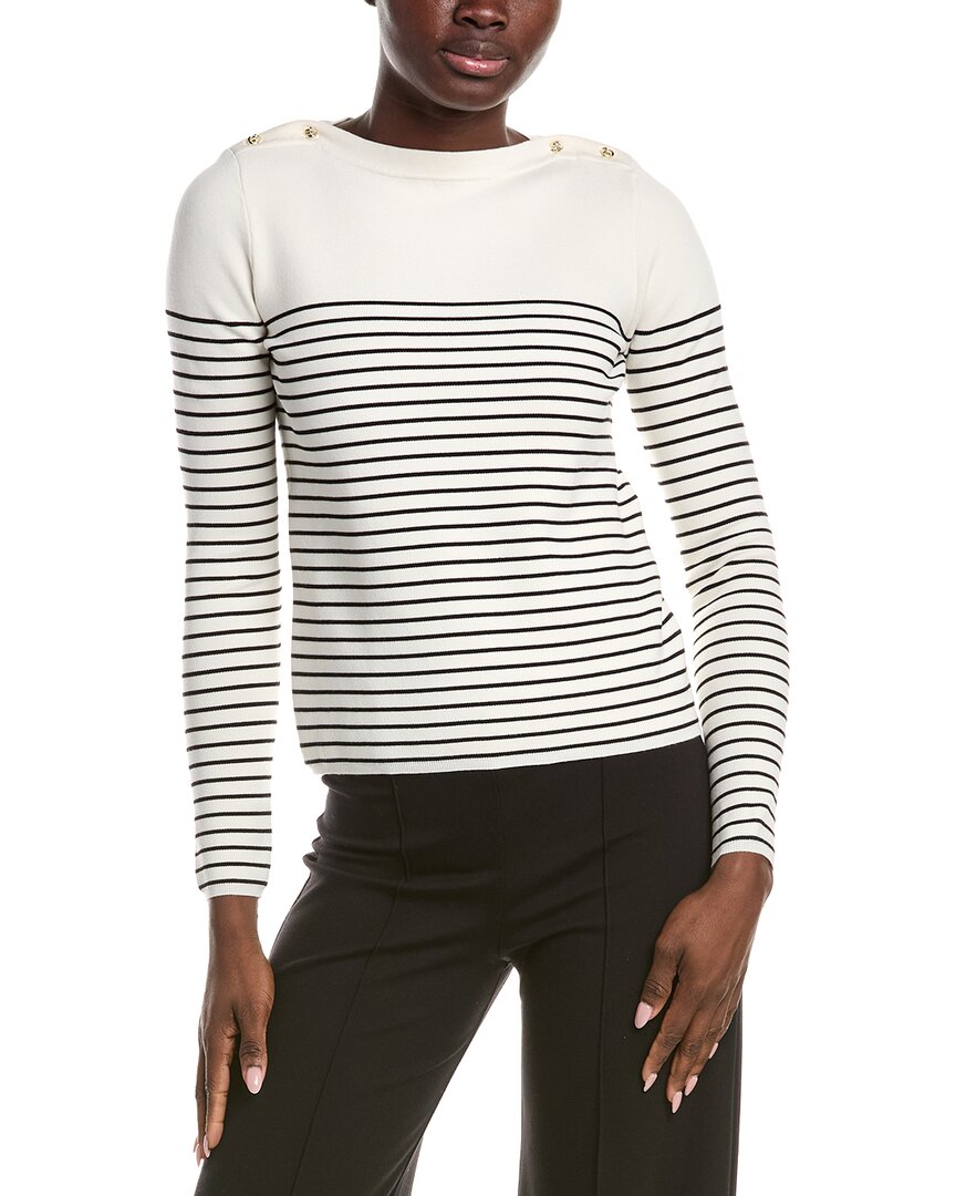 Max Mara Studio Papilla Sweater In White