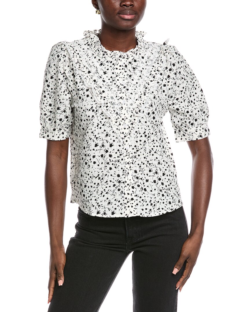 Anna Kay Kellie Lace Blouse In White