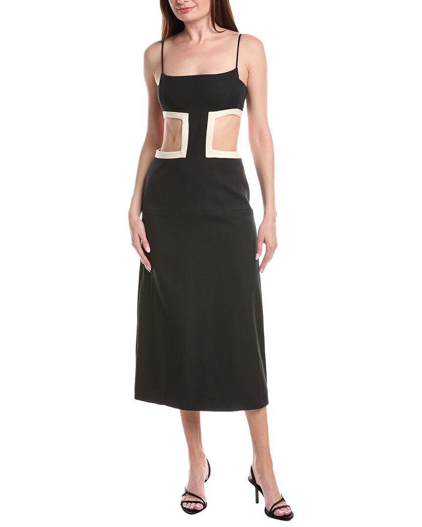 Alexis Brunetti Midi Dress In Black
