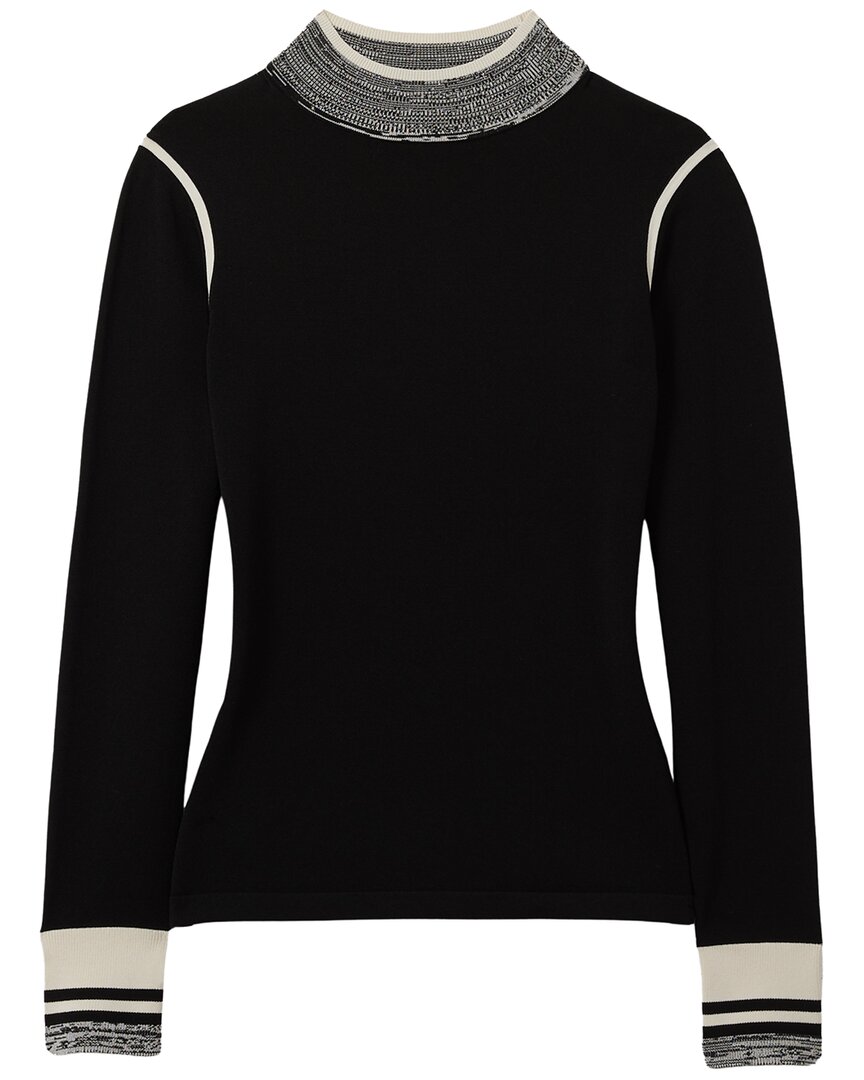 Reiss Rosa Knit Top In Black