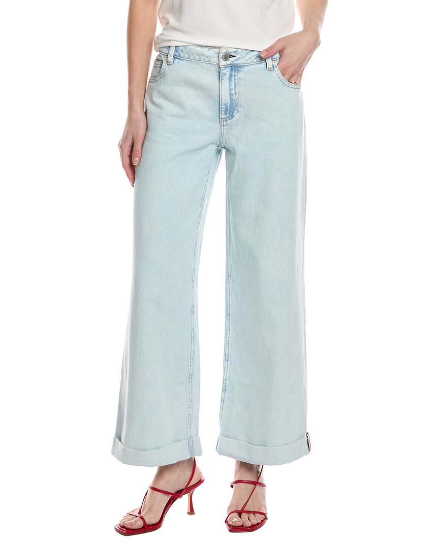 Alice And Olivia Alice + Olivia Duncan Roll Cuff Boyfriend Jean In Blue