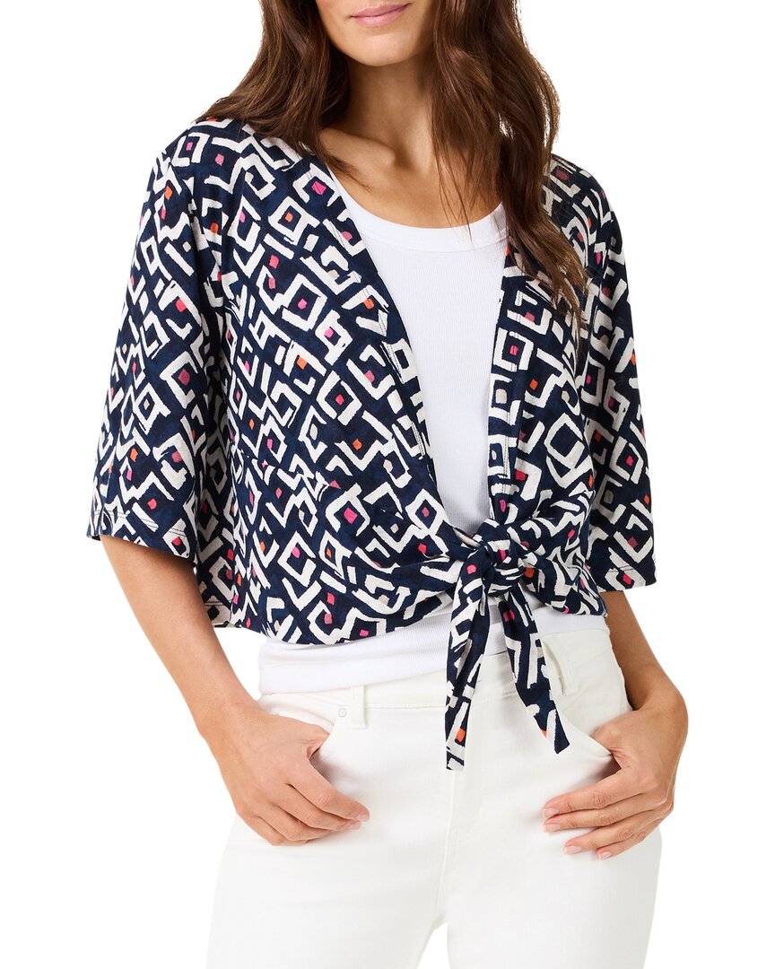 Nic + Zoe Nic+zoe Petite Linen-blend Angles 4-way Cardigan
