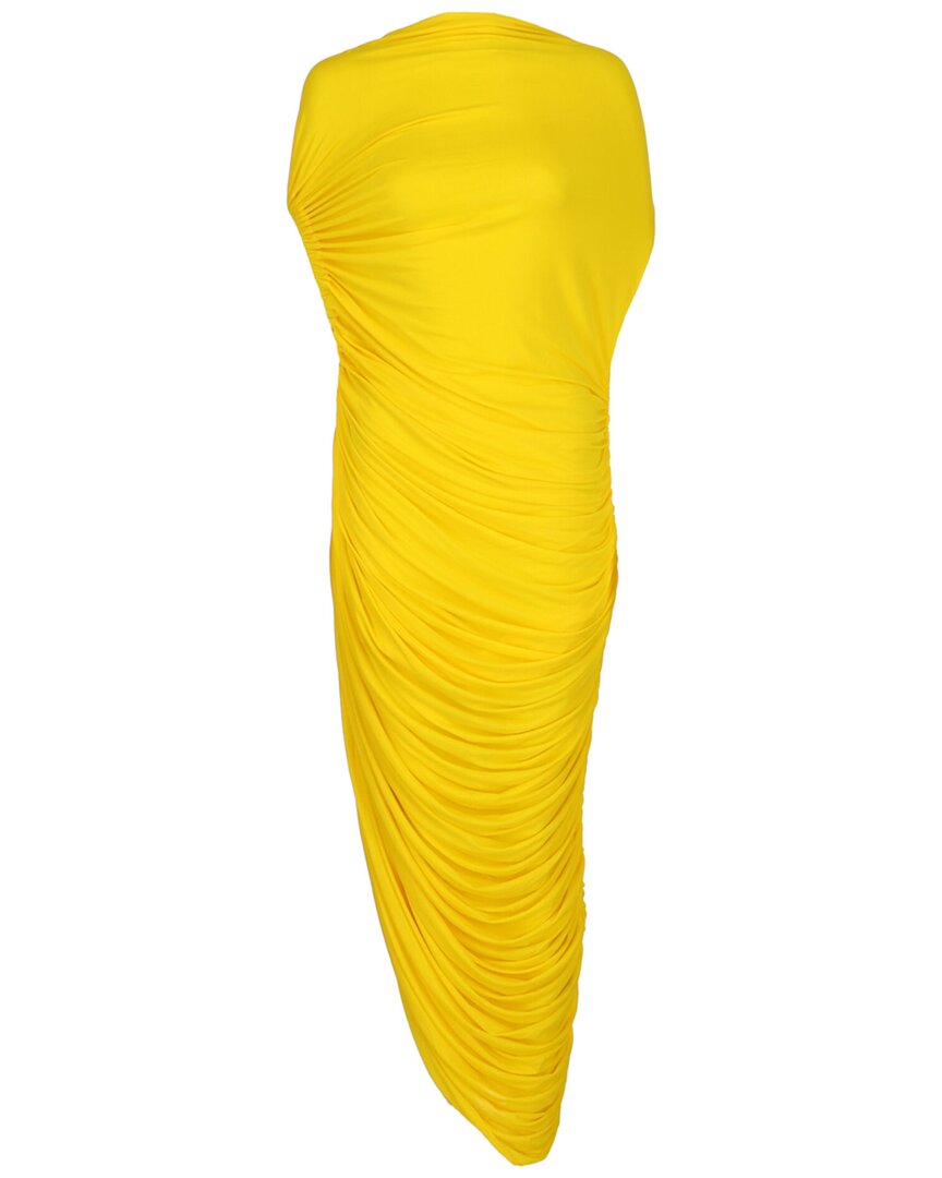 Ferragamo Asymmetric Draped Midi Dress
