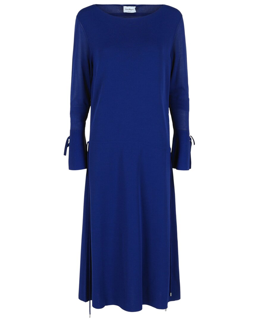 Ferragamo Long-sleeved Midi Dress