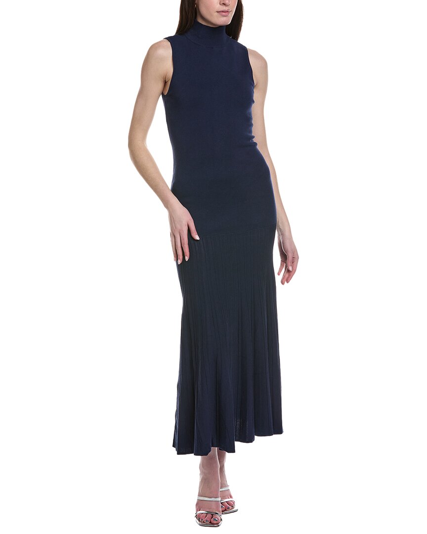 Line & Dot Paulina Maxi Sweaterdress In Navy
