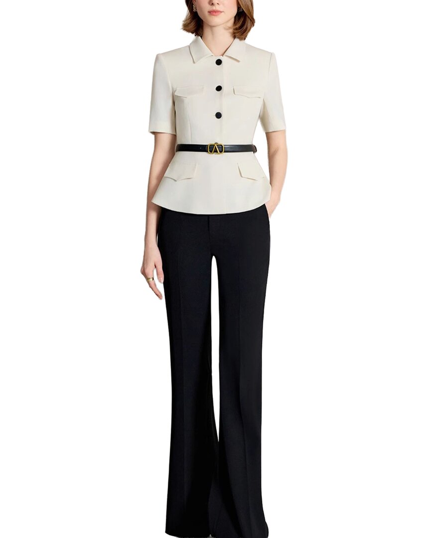 Anette 2pc Blazer & Pant Set In Multi