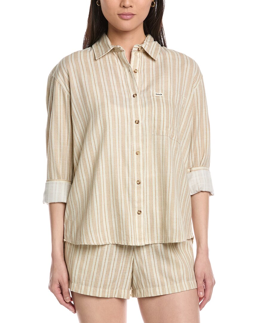 Hurley New Heights Shirt In Brown