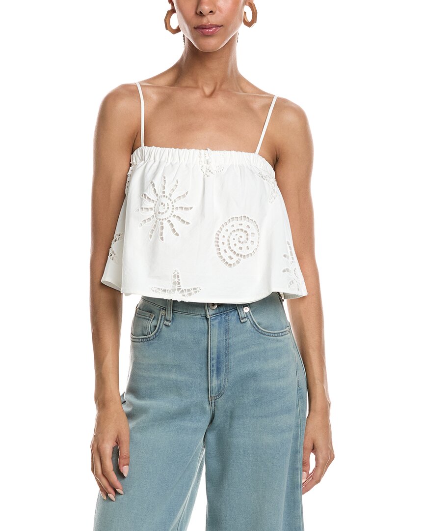 Reveriee Sleeveless Top In White