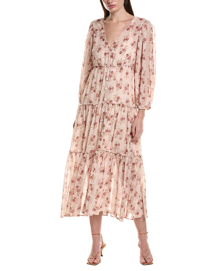 Saltwater Luxe Floral Maxi Dress In Pink