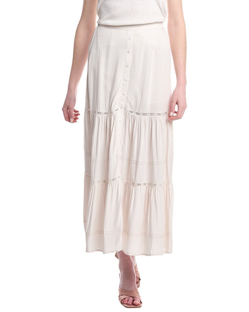 Saltwater Luxe Midi Skirt In White