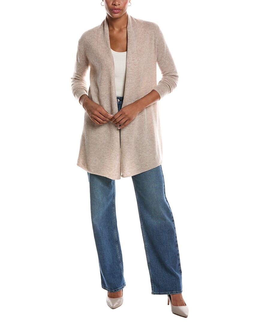 Incashmere Open Front Cashmere Cardigan In Neutral