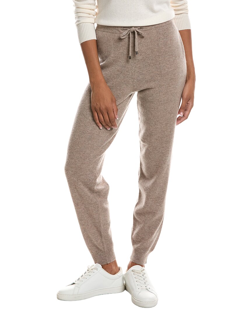 Incashmere Drawstring Cashmere Jogger Pant In Neutral