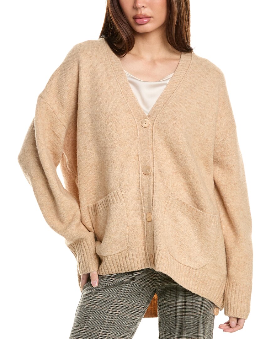 Labiz Wool-blend Cardigan In Neutral