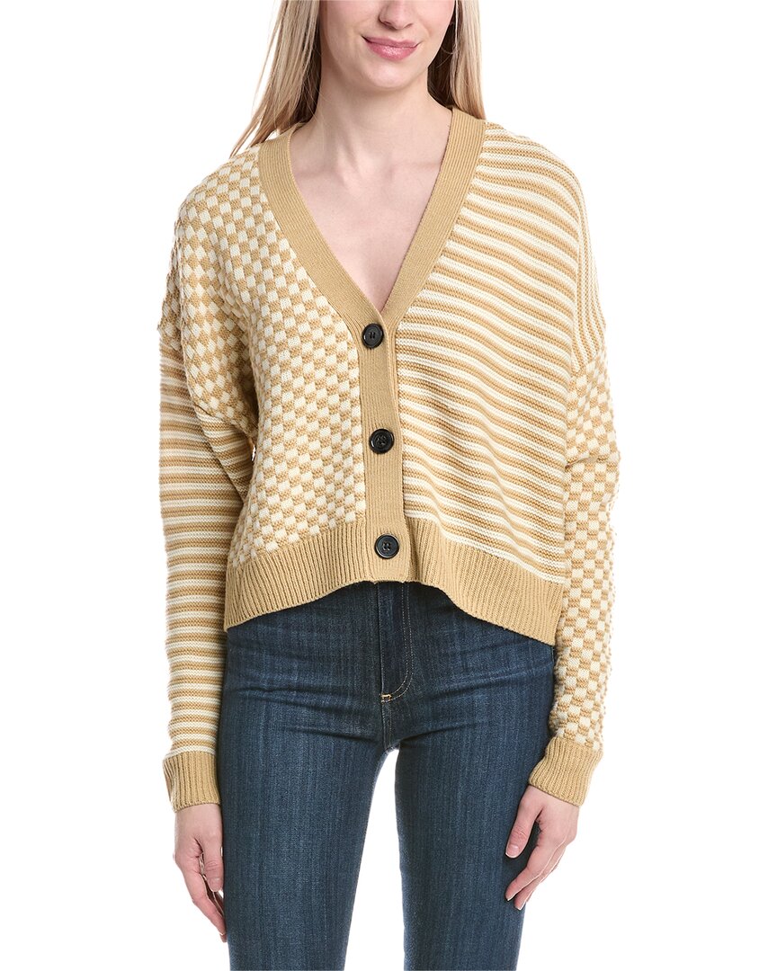 Labiz Dropped-shoulder Wool-blend Cardigan In Multi