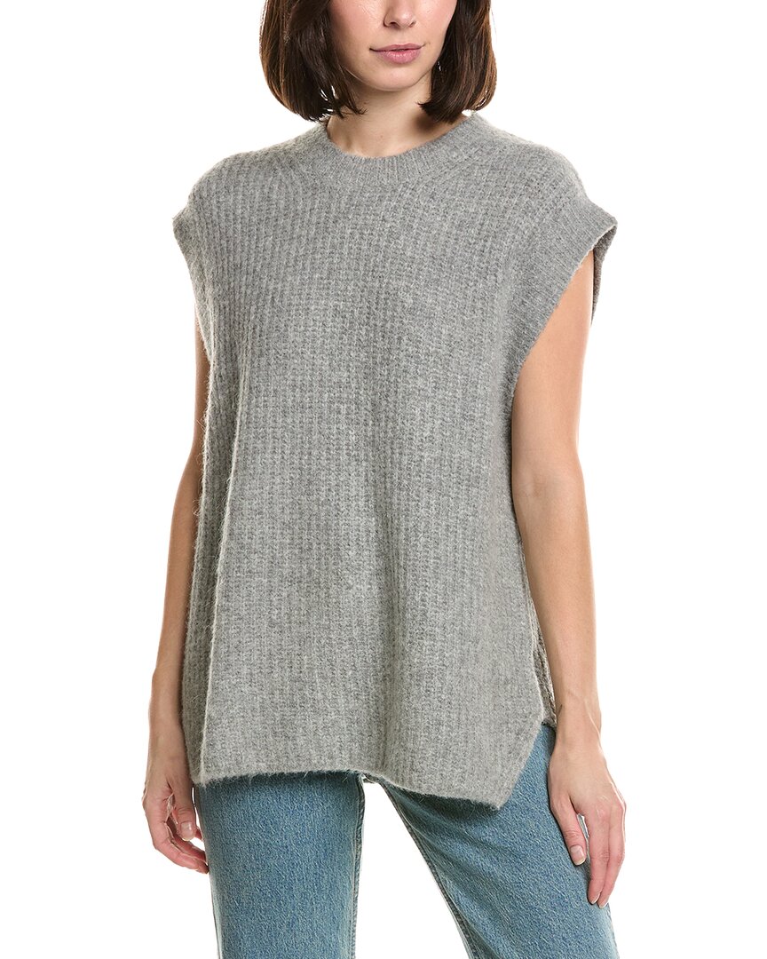 Labiz Wool & Alpaca-blend Sweater Vest In Grey