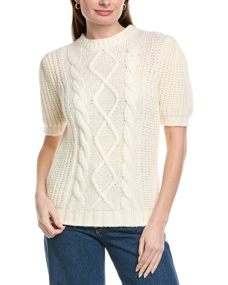 Eleventy Round Neck Alpaca-blend Sweater In Neutral