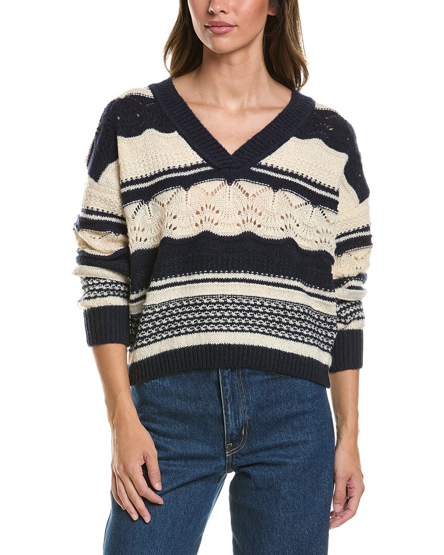 Ichi Astra Sweater In Blue