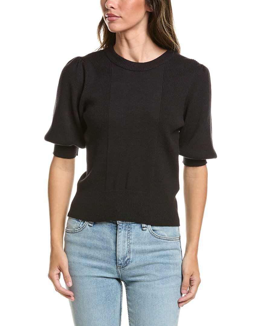 Ichi Boston Knit Sweater In Black
