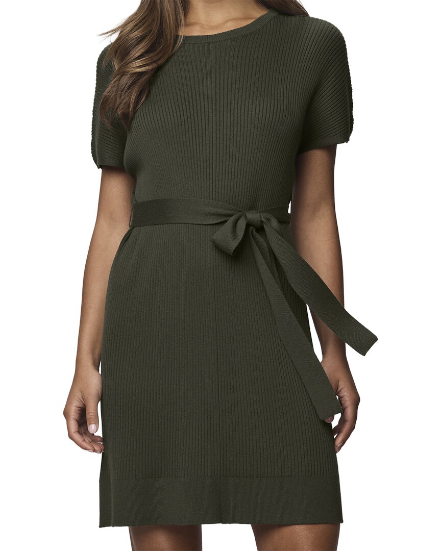 Splendid Georgie Cashmere-blend Mini Dress In Green
