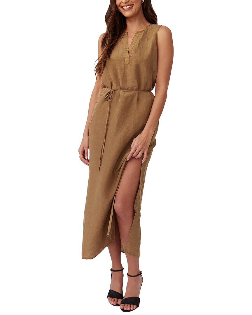 Bella Dahl Sleeveless Belted Linen-Blend Maxi Dress Women's | eBay