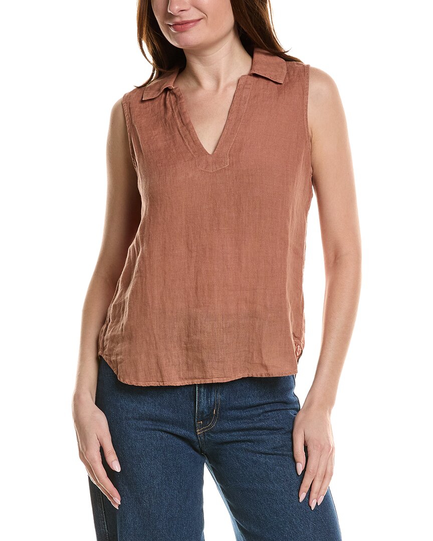 BELLA DAHL BELLA DAHL SLEEVELESS LINEN PULLOVER