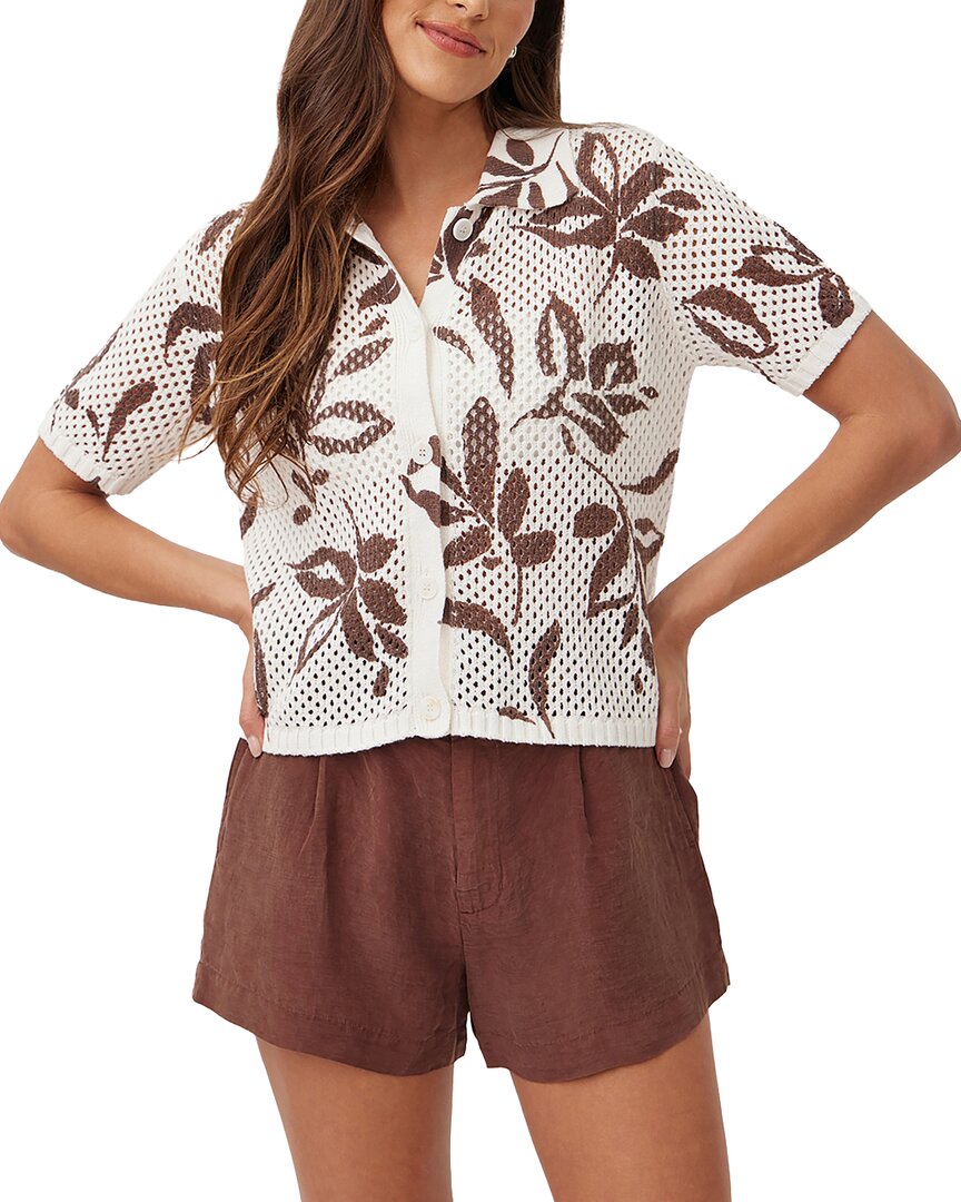 Bella Dahl Short Sleeve Button Down Sweater