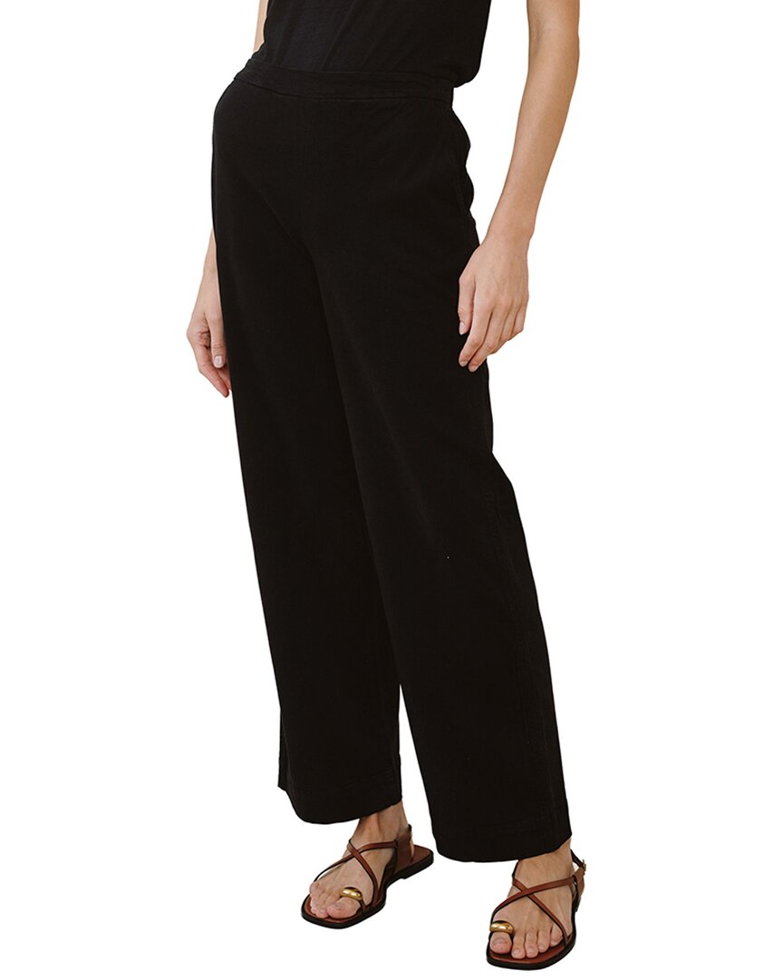 Bella Dahl Catalina Wide Pant In Blk-black