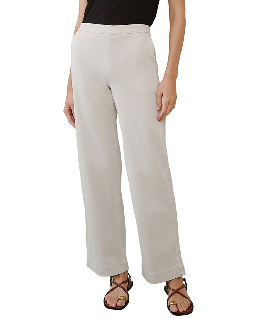 Bella Dahl Catalina Wide Pant In Ivyst-ivory Stone
