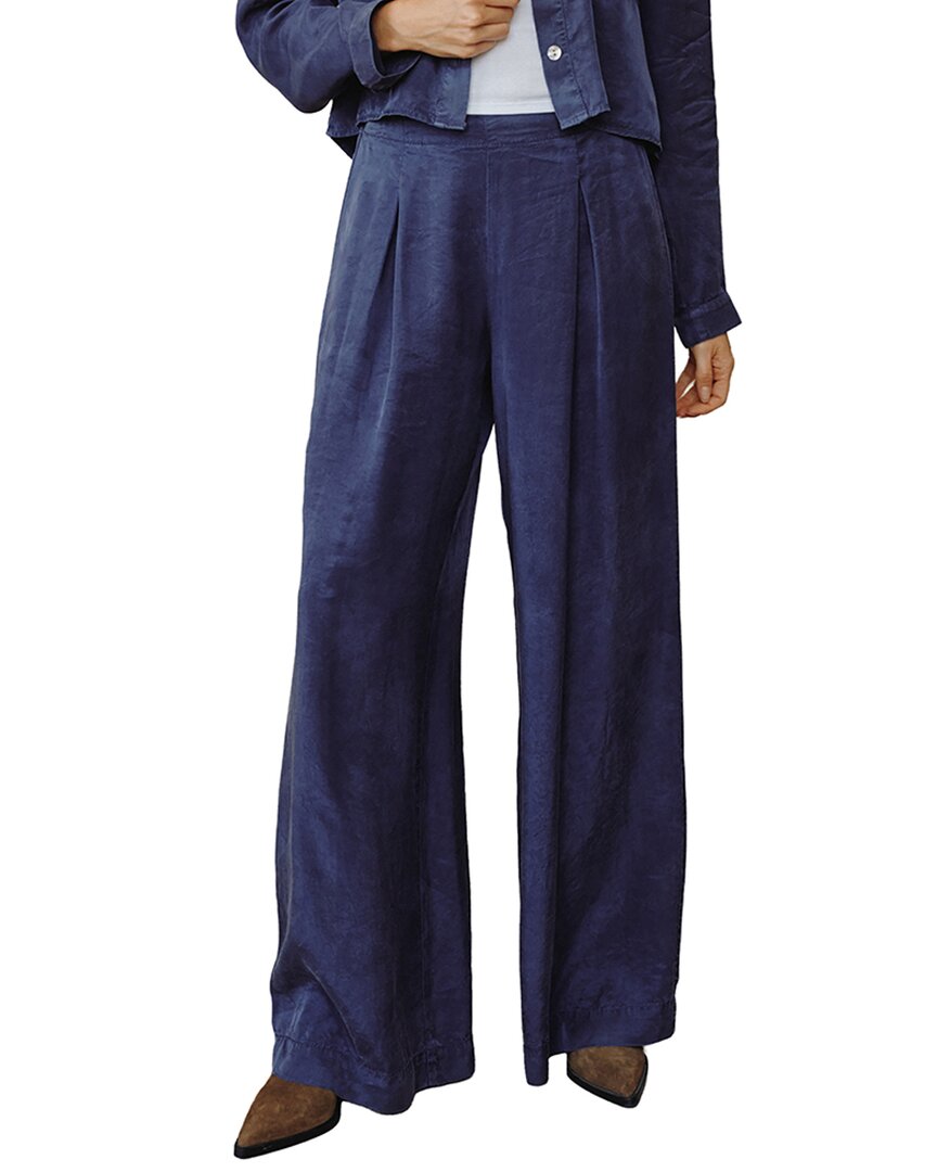 Bella Dahl Wide Leg Pant In Rynvy-royal Navy