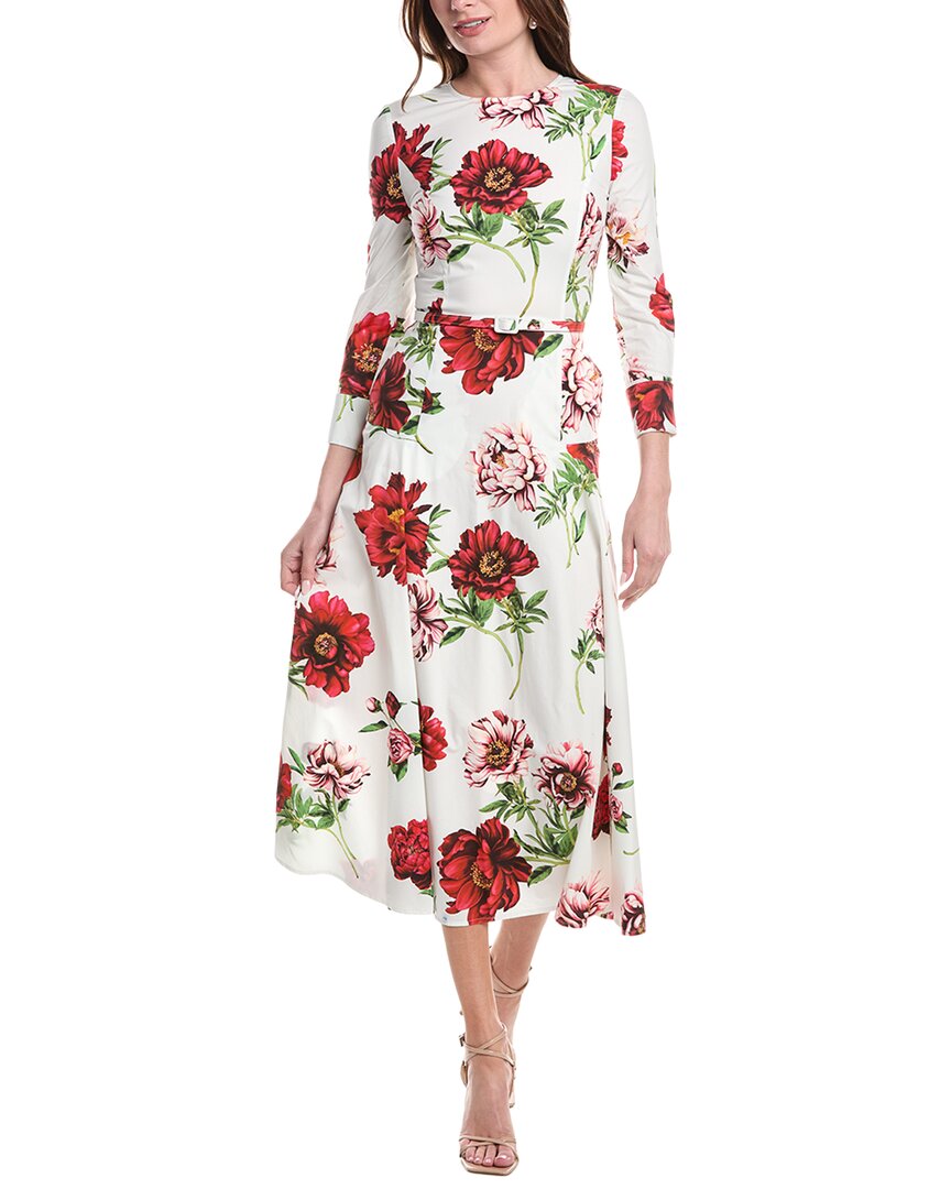 Oscar De La Renta Maxi Dress In White