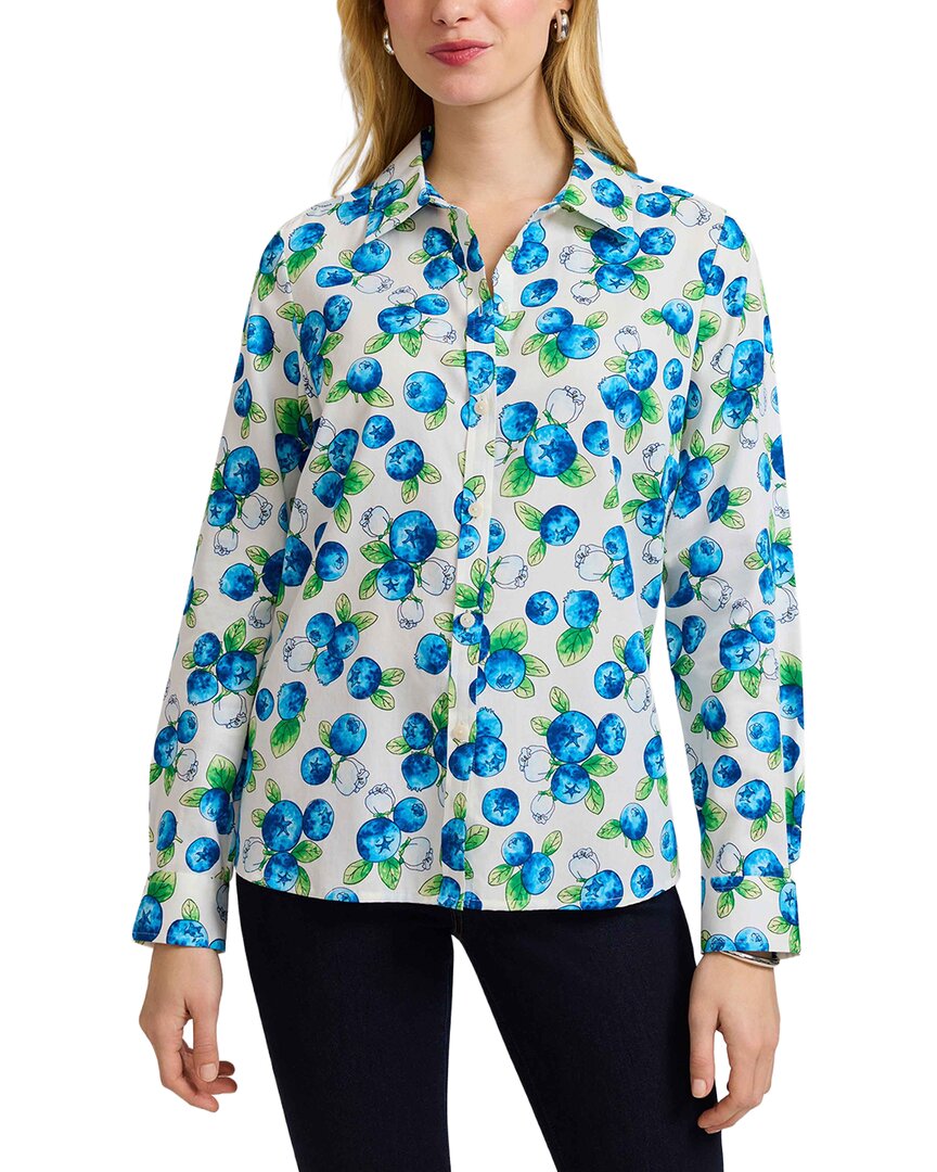 Foxcroft Hampton Shirt In Blue