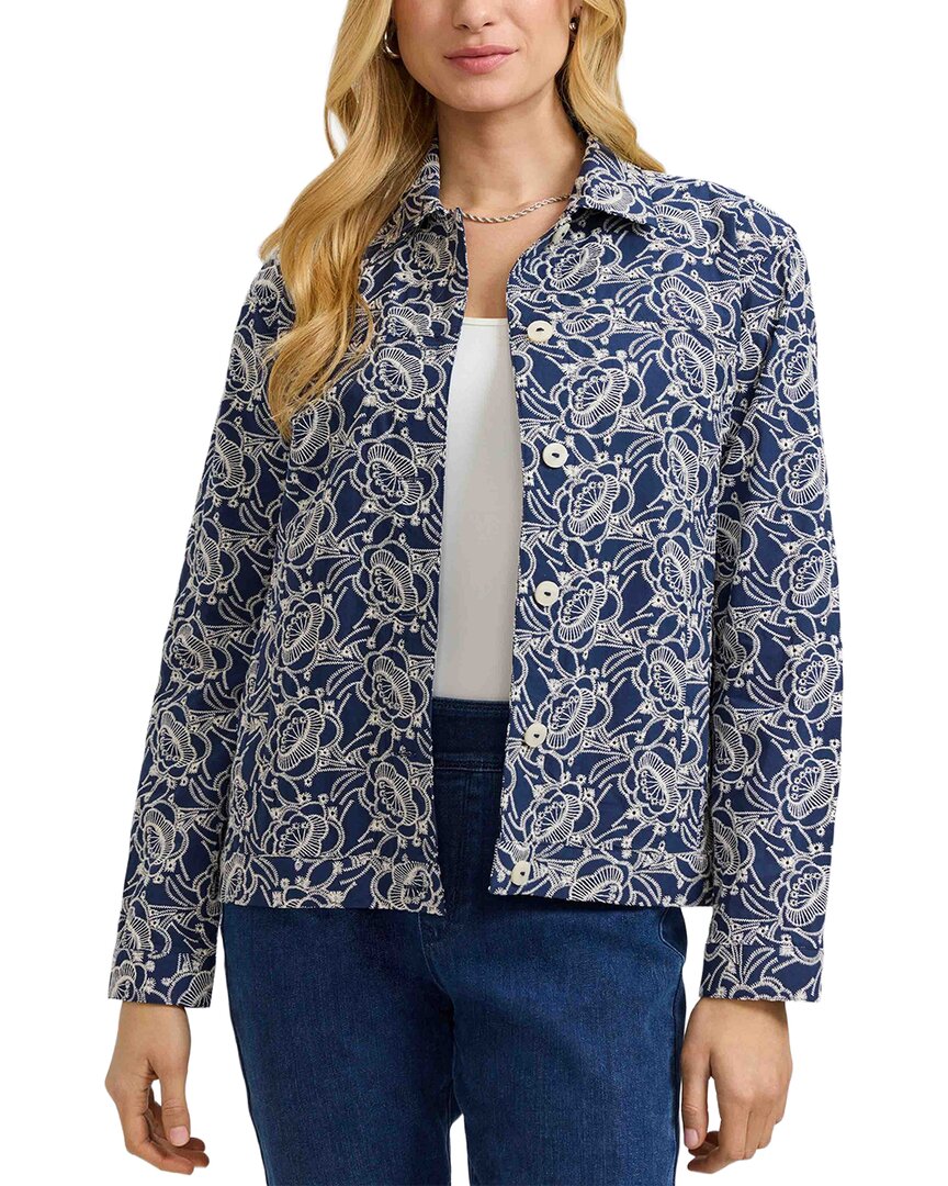 Foxcroft Thelma Jacket In Blue