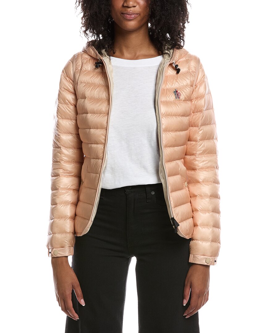 Moncler Pink Grenoble Karura 2 In 1 Hooded Short Down Jacket