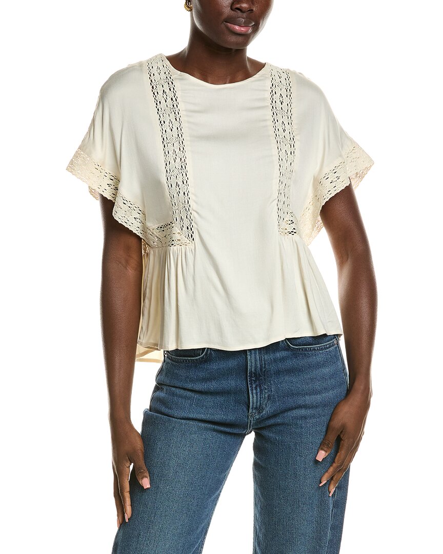 Chaser Petal Top In White
