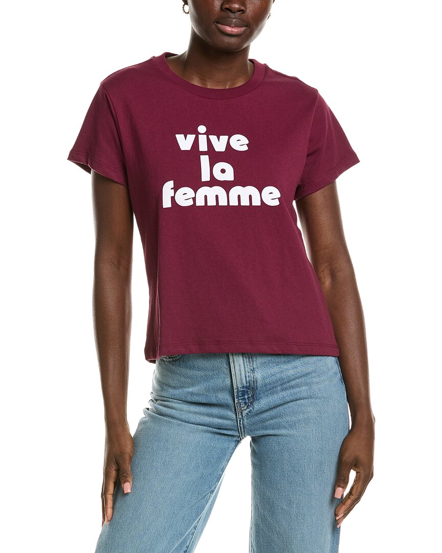Chaser Viva La Femme T-shirt In Red