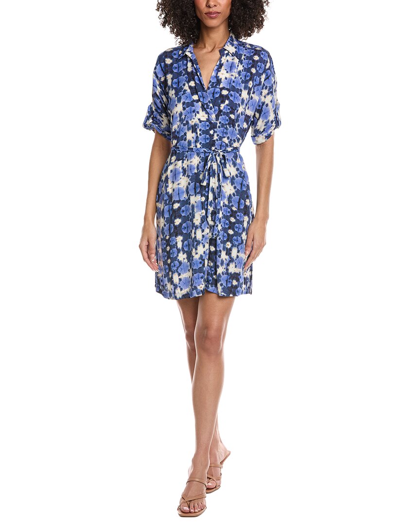 Nic + Zoe Nic+zoe Petite Shibori Stone Belted Devon Dress In Multi
