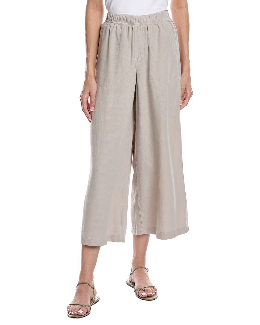 Splendid Palazzo Linen-blend Pant In Brown