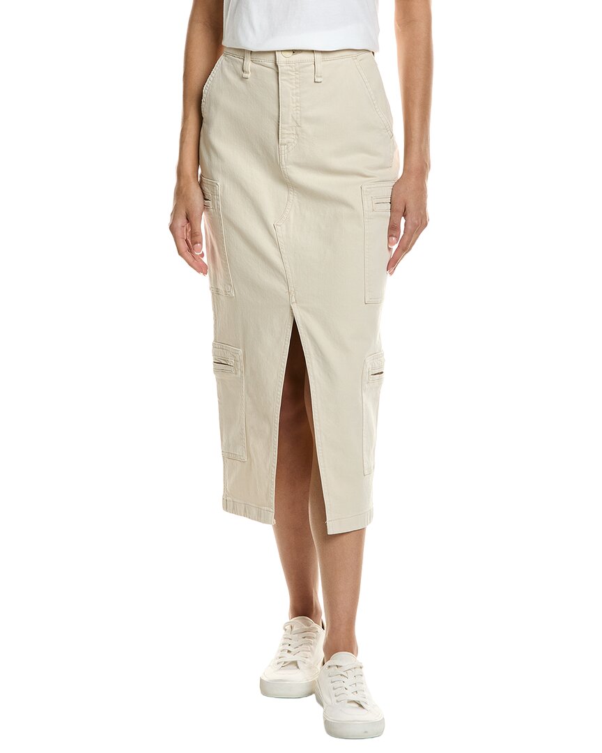 Hudson Jeans Reconstructed Welt Pocket Cargo Skirt In Brown