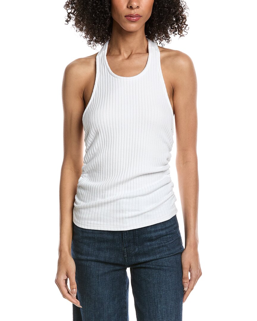 Project Social T After The Rain Rib Halter Top In White