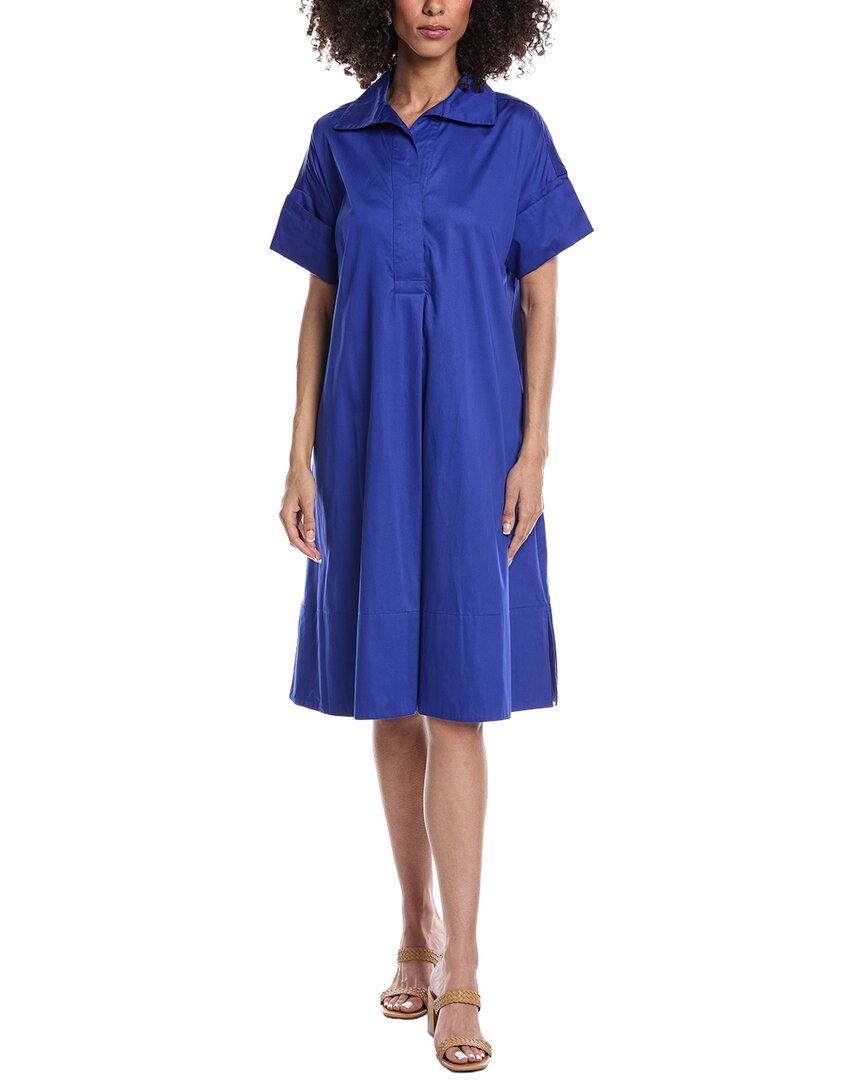 Tyler Boe Tyler Böe Addie Midi Shirtdress In Blue
